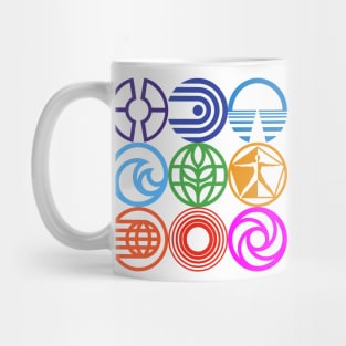 Retro Epcot Logos Mug